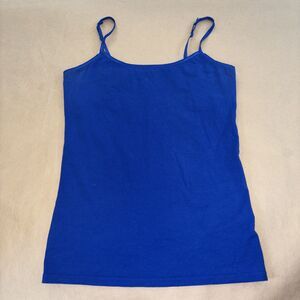 Women’s SO Favorite Cami Size Medium Blue With Bra Shelf